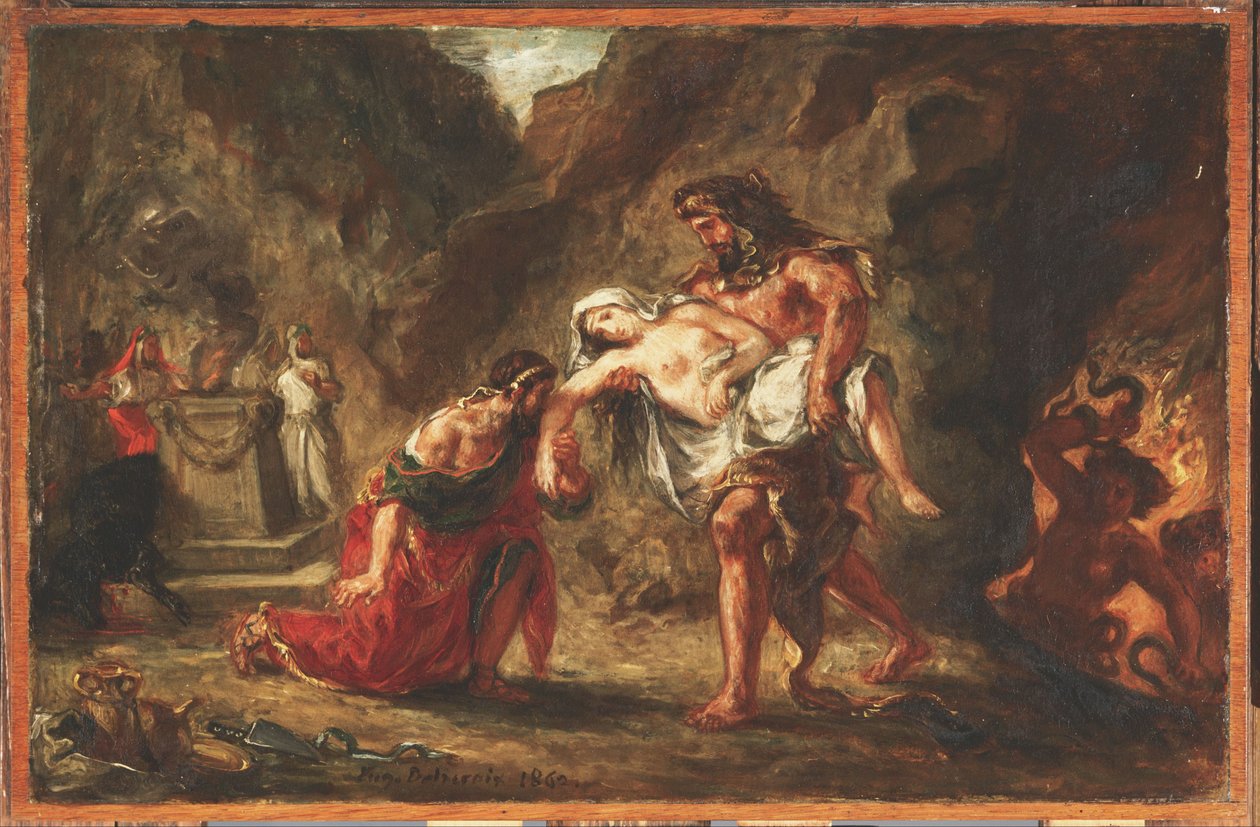 Ercole e Alcesti da Ferdinand Victor Eugene Delacroix