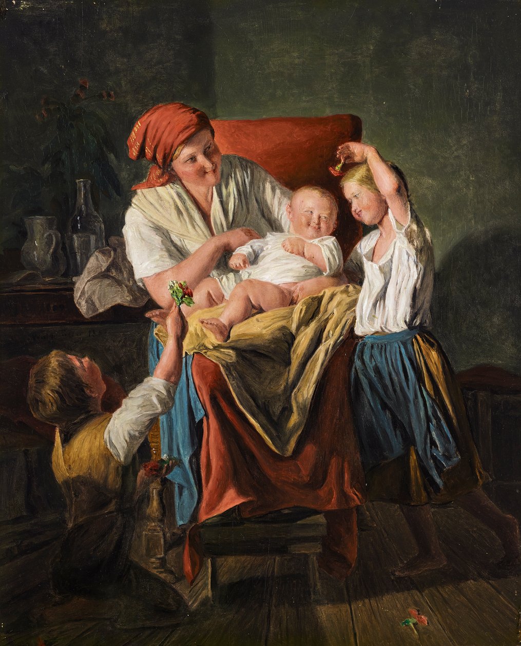 Felicità materna da Ferdinand Georg Waldmuller