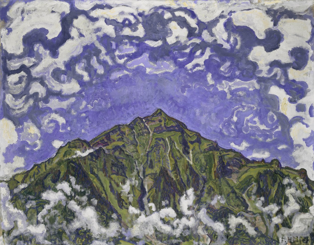 Monte Niesen visto da Heustrich, 1910 da Ferdinand Hodler