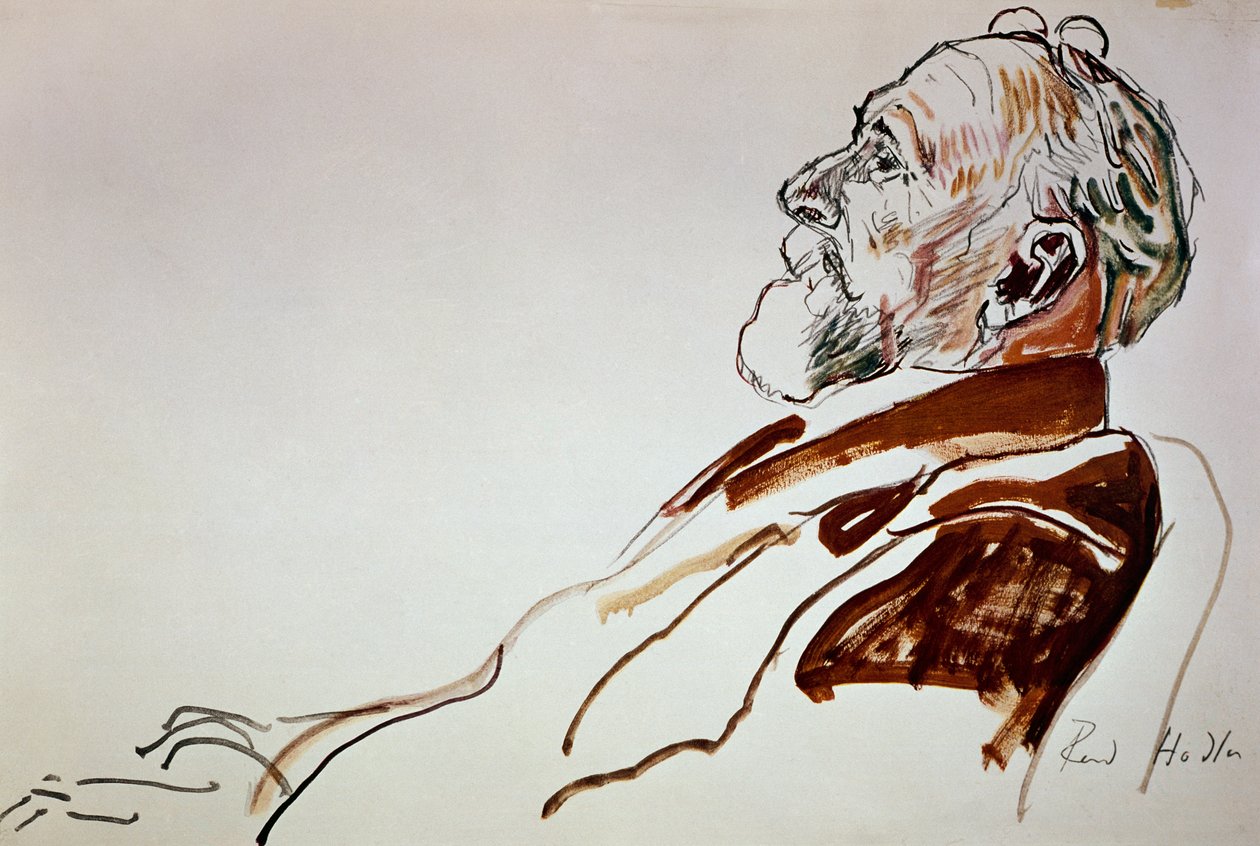 Ritratto di Carl Spitteler da Ferdinand Hodler