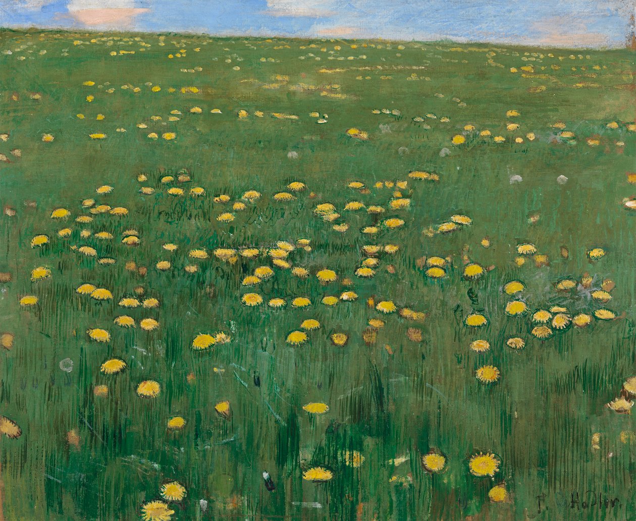 Il prato fiorito, ca 1901 da Ferdinand Hodler