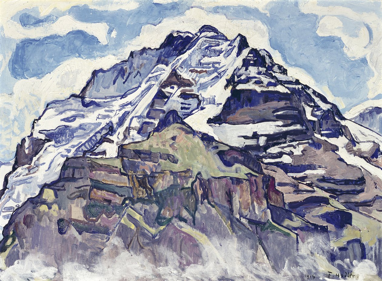 La Jungfrau, vista da Muerren da Ferdinand Hodler