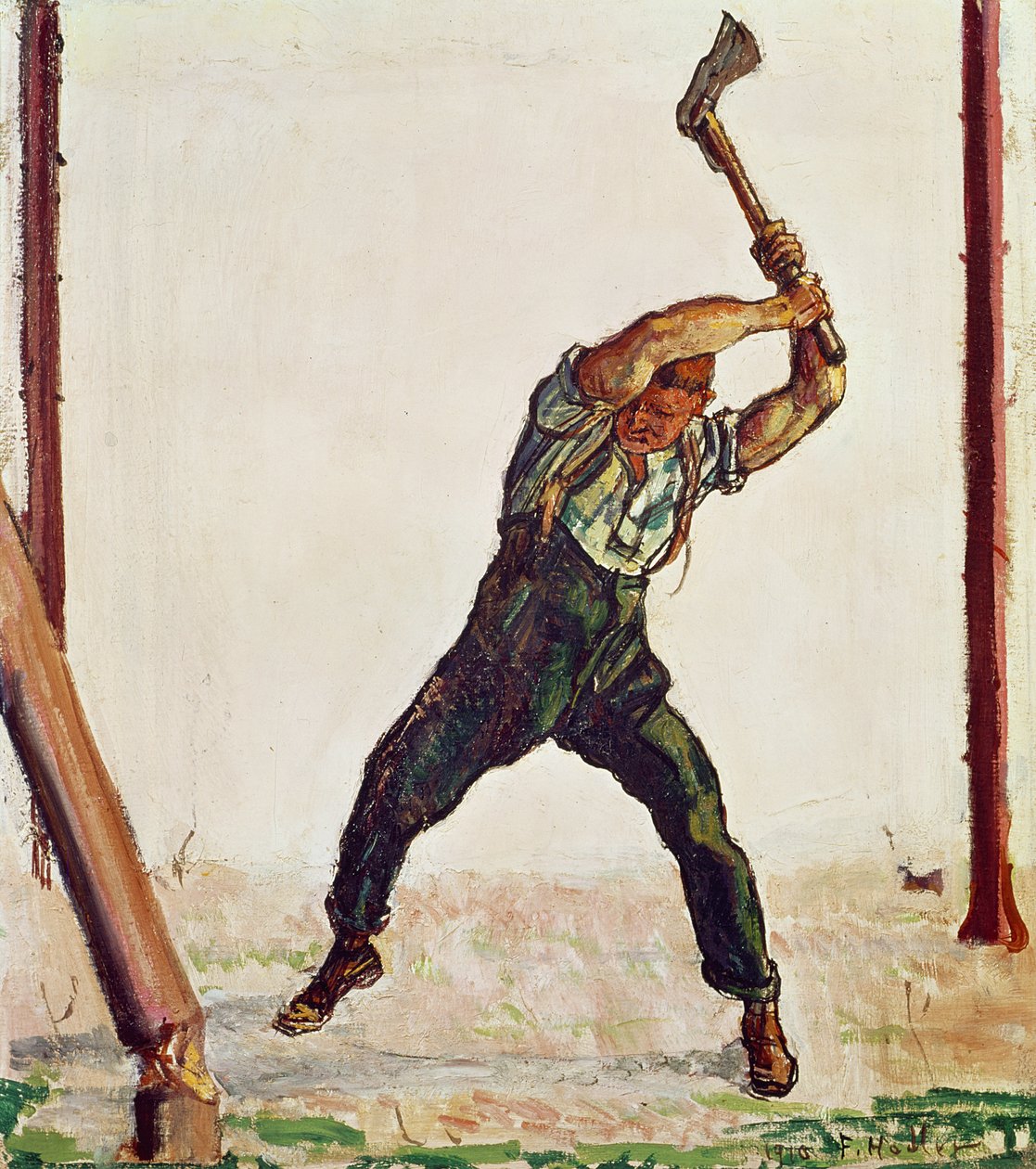 Il boscaiolo, 1910 da Ferdinand Hodler