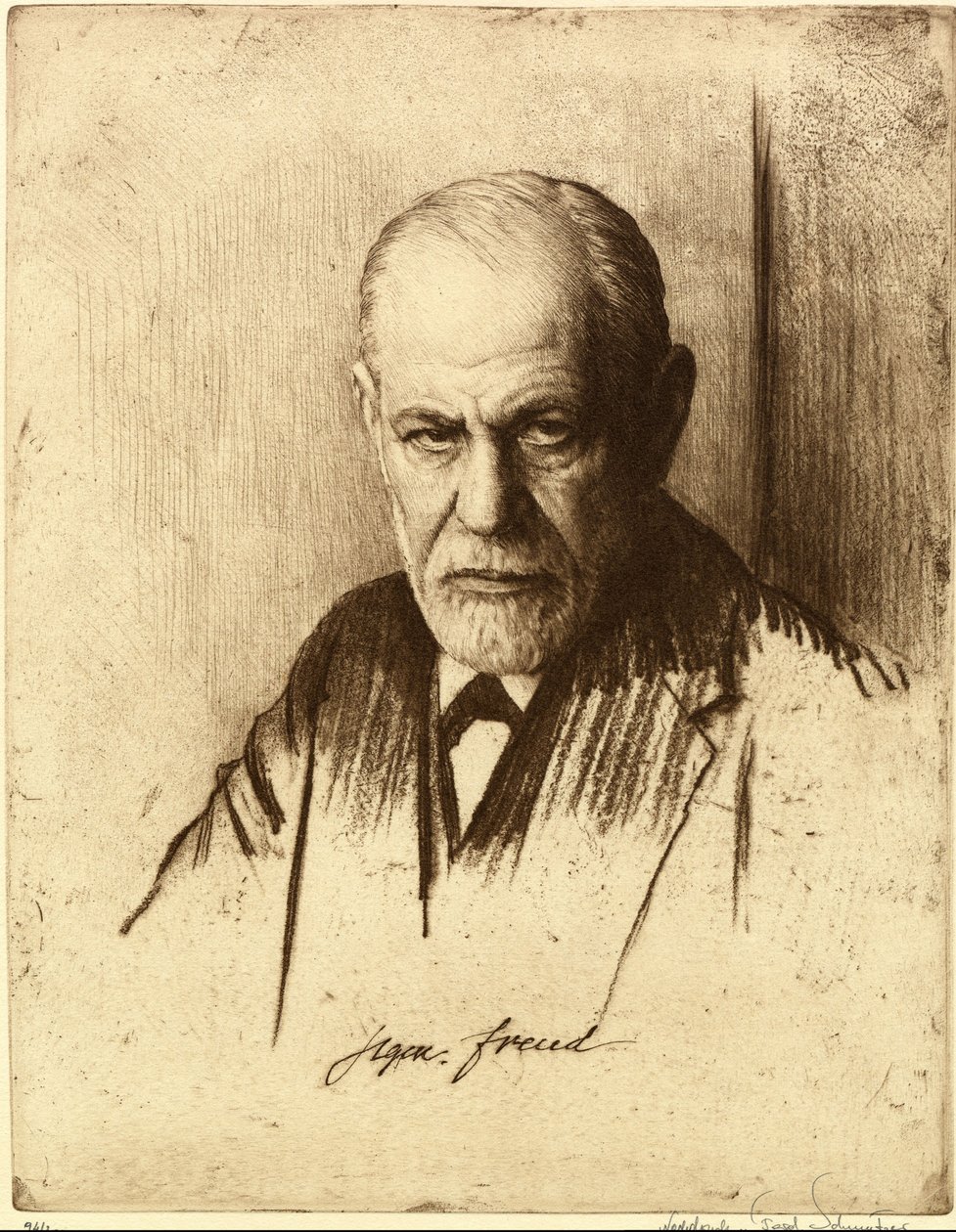 Ritratto di Sigmund Freud 1856-1939, 1926 da Ferdinand Schmutzer
