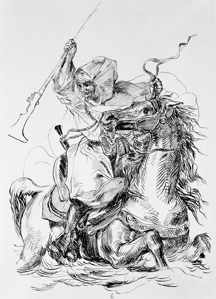 Cavaliere arabo da Ferdinand Victor Eugene Delacroix