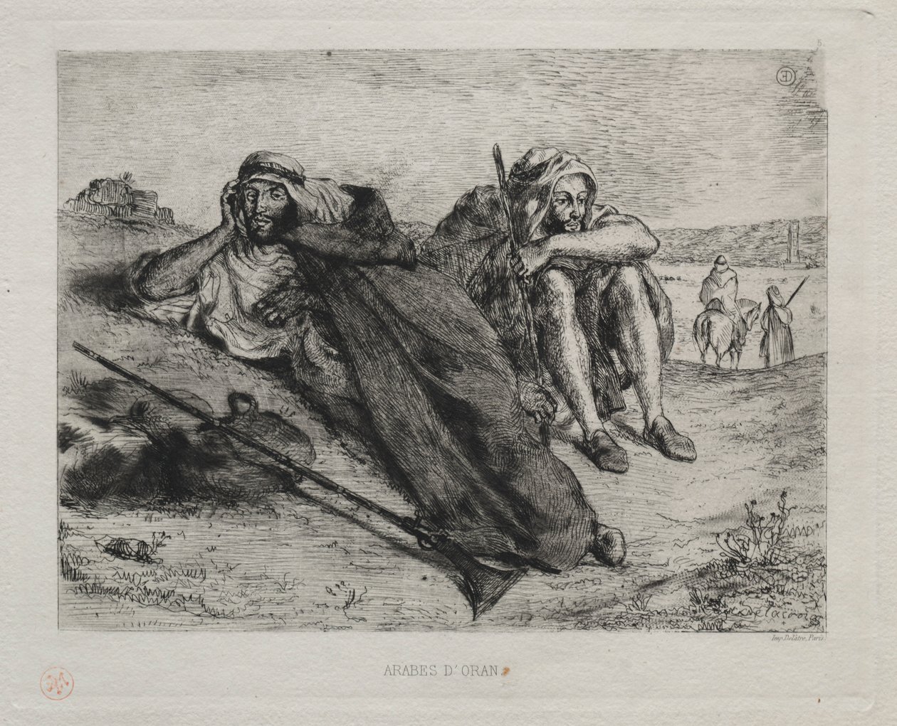 Arabi di Orano da Ferdinand Victor Eugene Delacroix