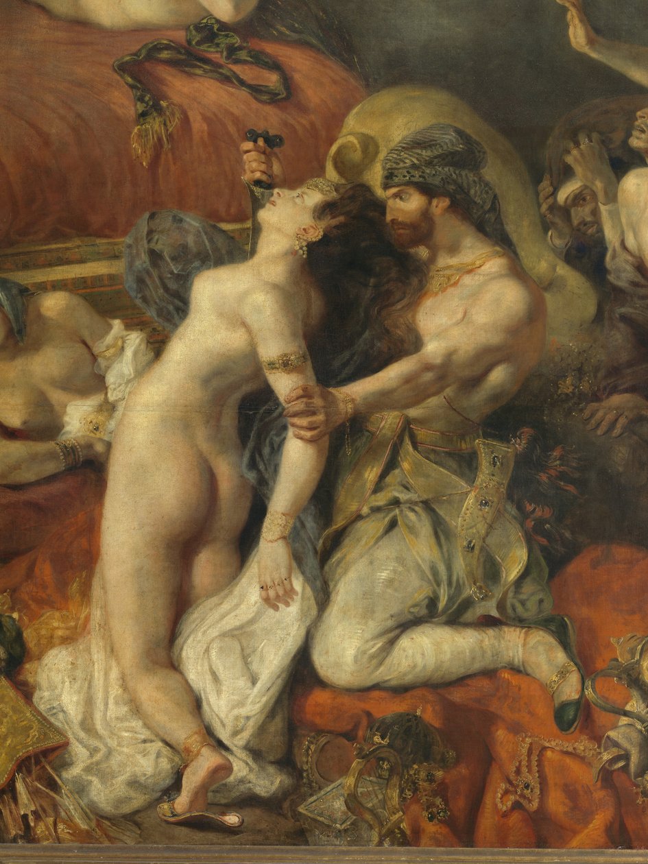 (dettaglio) Morte di Sardanapalo da Ferdinand Victor Eugene Delacroix