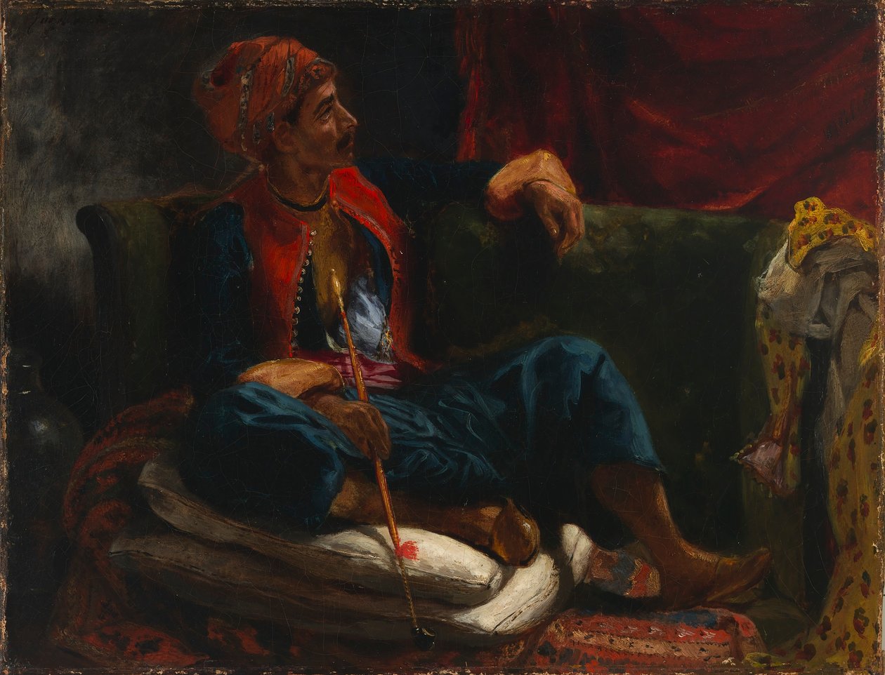 Il fumatore da Ferdinand Victor Eugene Delacroix