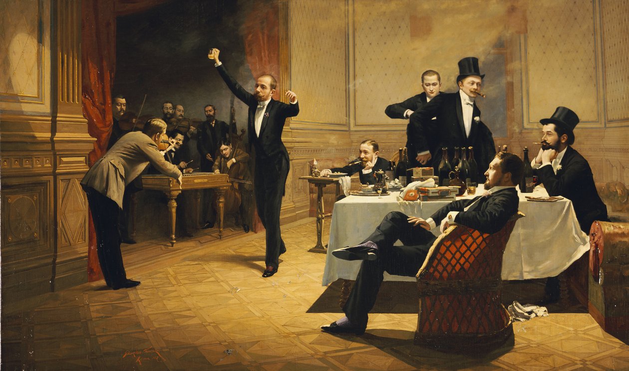 La cena, 1837 da Ferencz Paczka