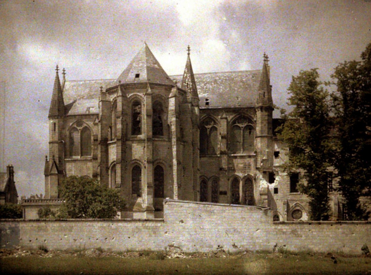 Abbazia Saint-Leger, Soissons, Aisne, Francia, 1917 da Fernand Cuville