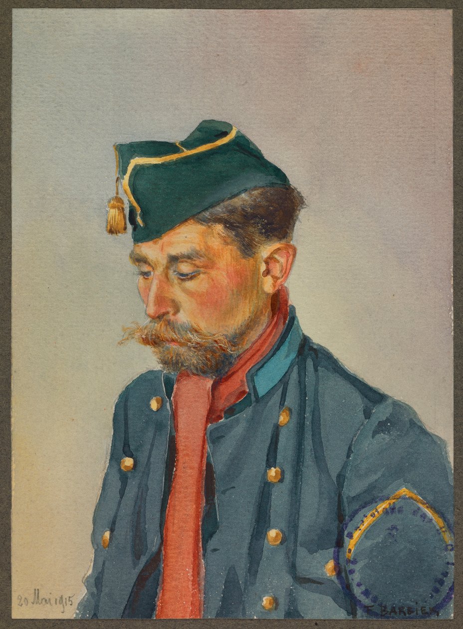 Un lanciere belga, Gustrow da Fernand Barbier