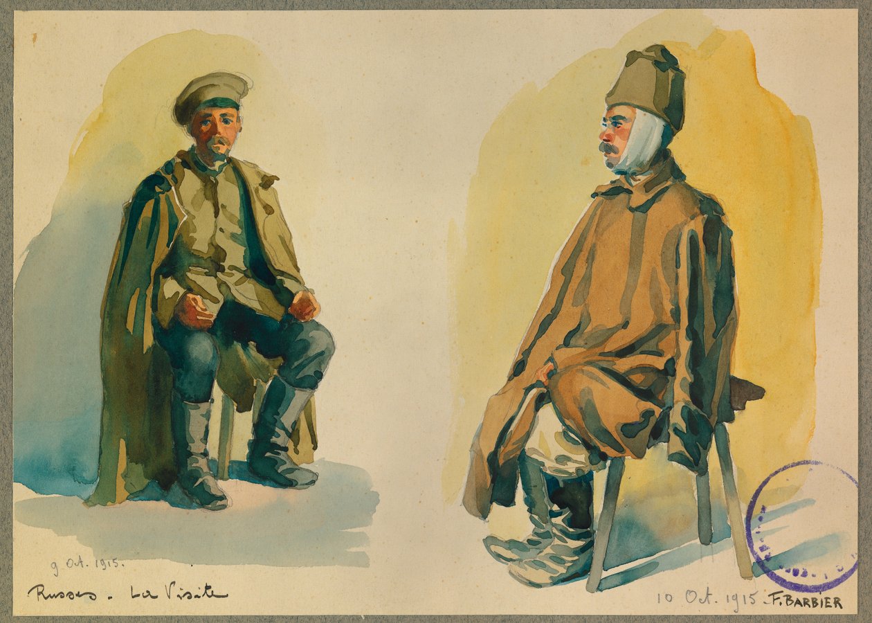 Ritratto di prigioniero russo da Fernand Barbier