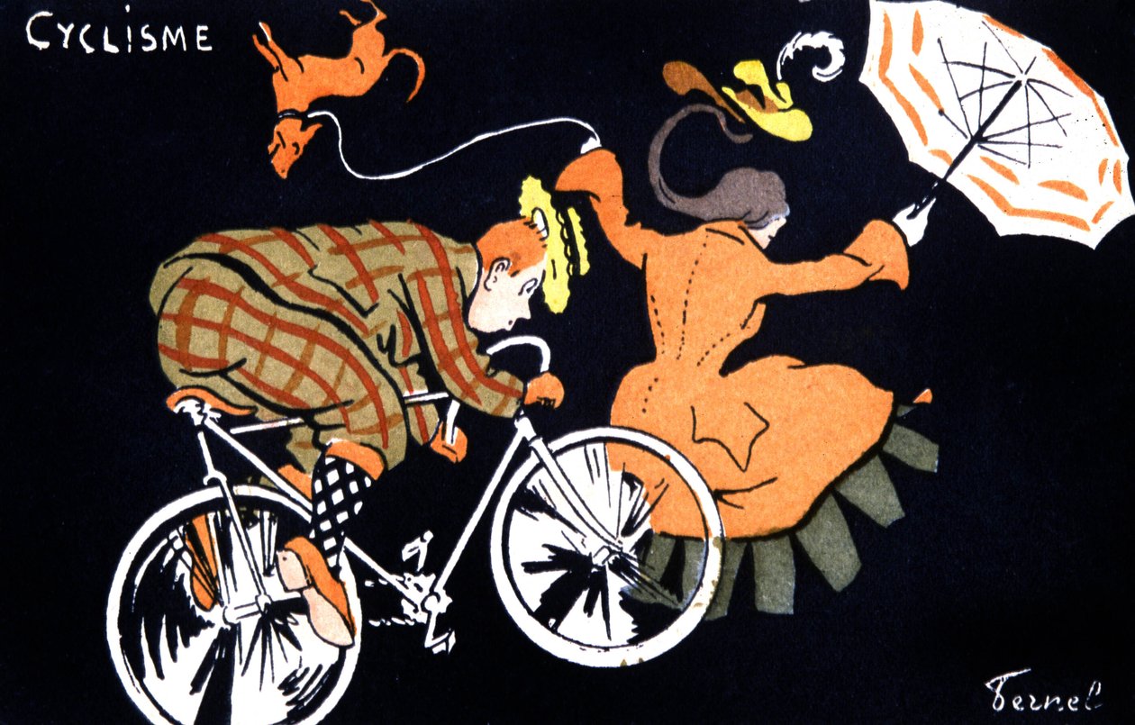 Ciclismo, c.1910-20 (cartolina) da Fernand Fernel