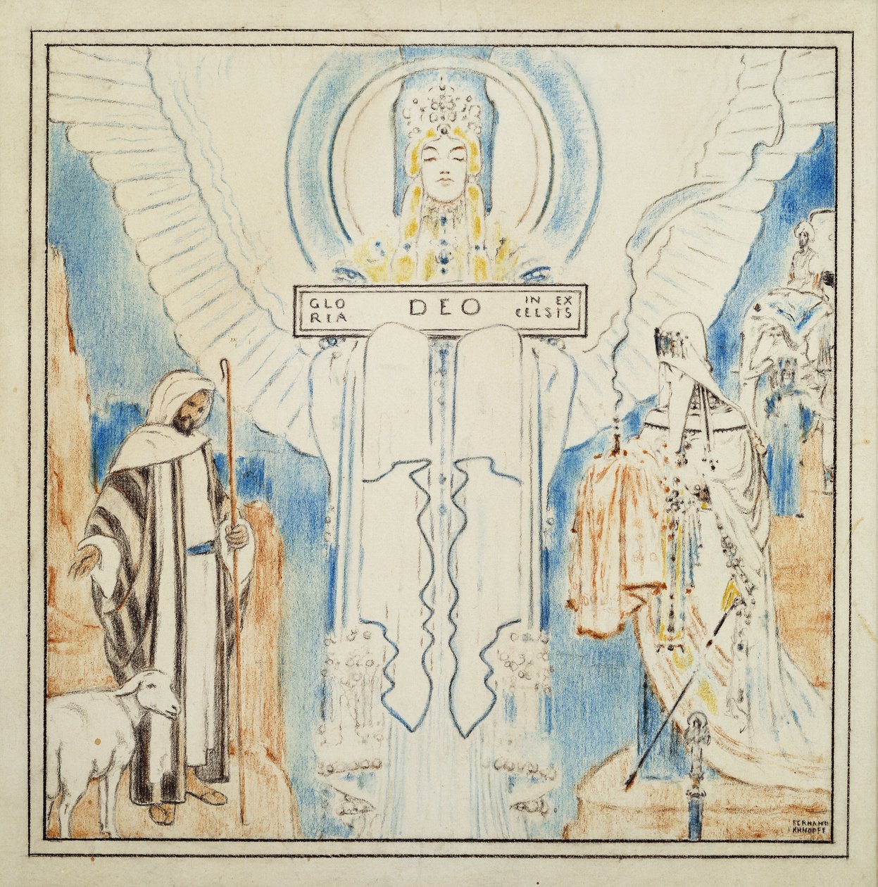 Angelo di Natale da Fernand Khnopff