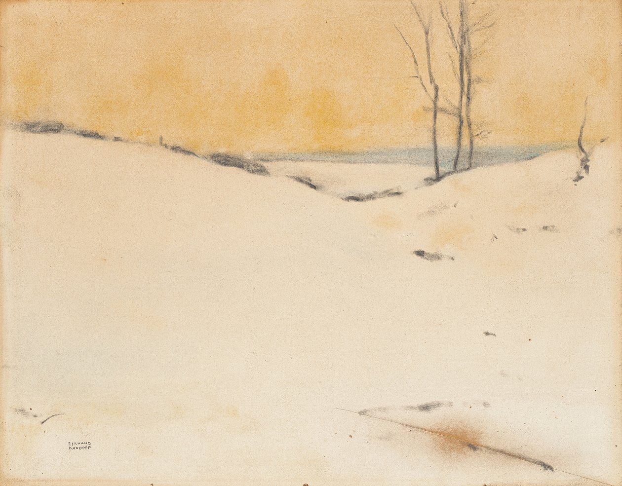 Nella neve, c.1916 da Fernand Khnopff