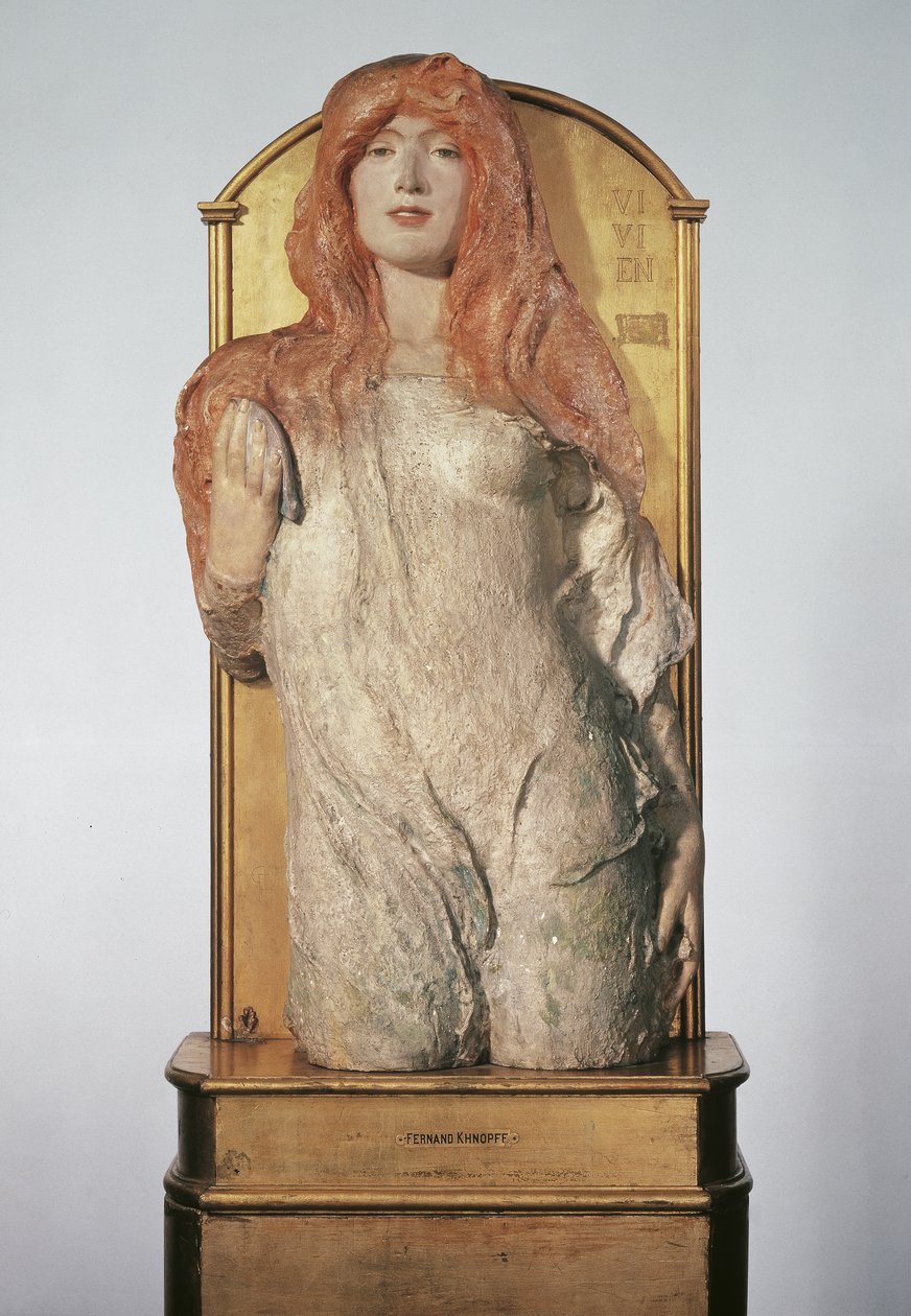 Mezzobusto di una ninfa ("Vivien") da Fernand Khnopff