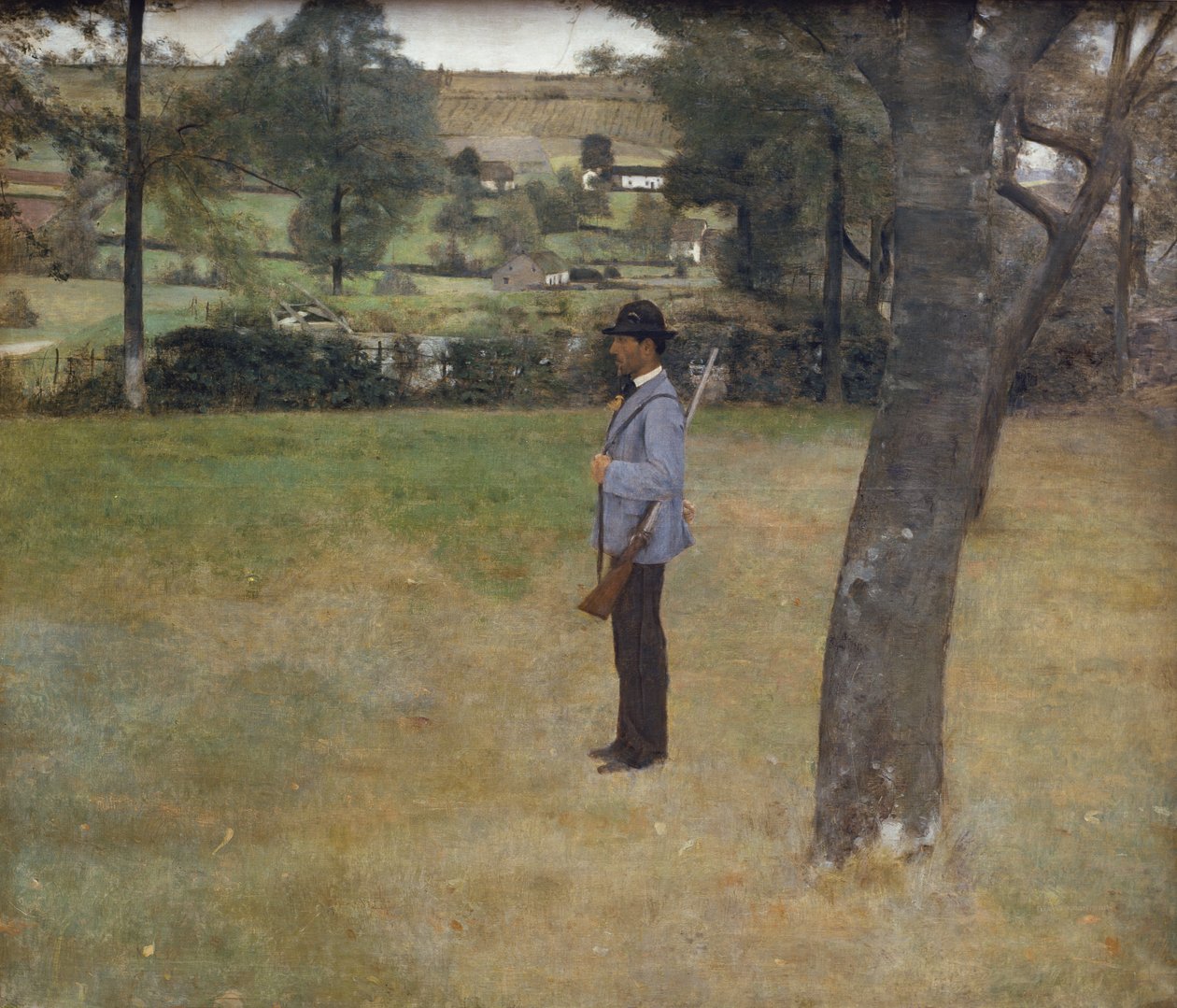 Il guardiacaccia da Fernand Khnopff