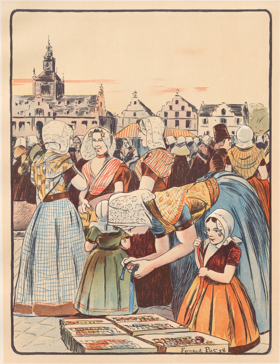 Un Mercato in Zelanda da Fernand Piet