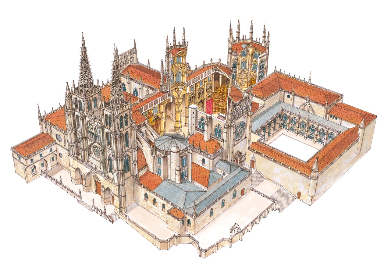 Cattedrale di Burgos, Spagna da Fernando Aznar Cenamor