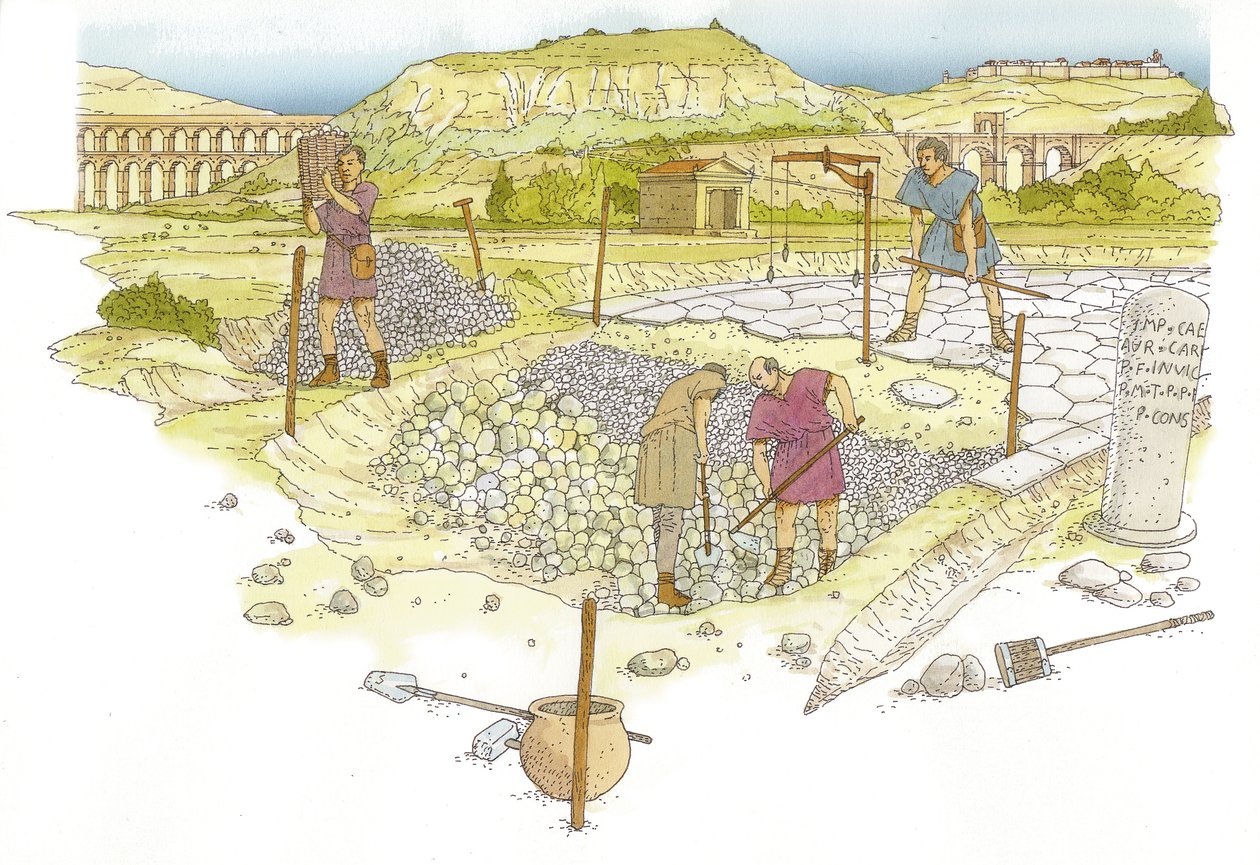 Strada romana (dettaglio) da Fernando Aznar Cenamor