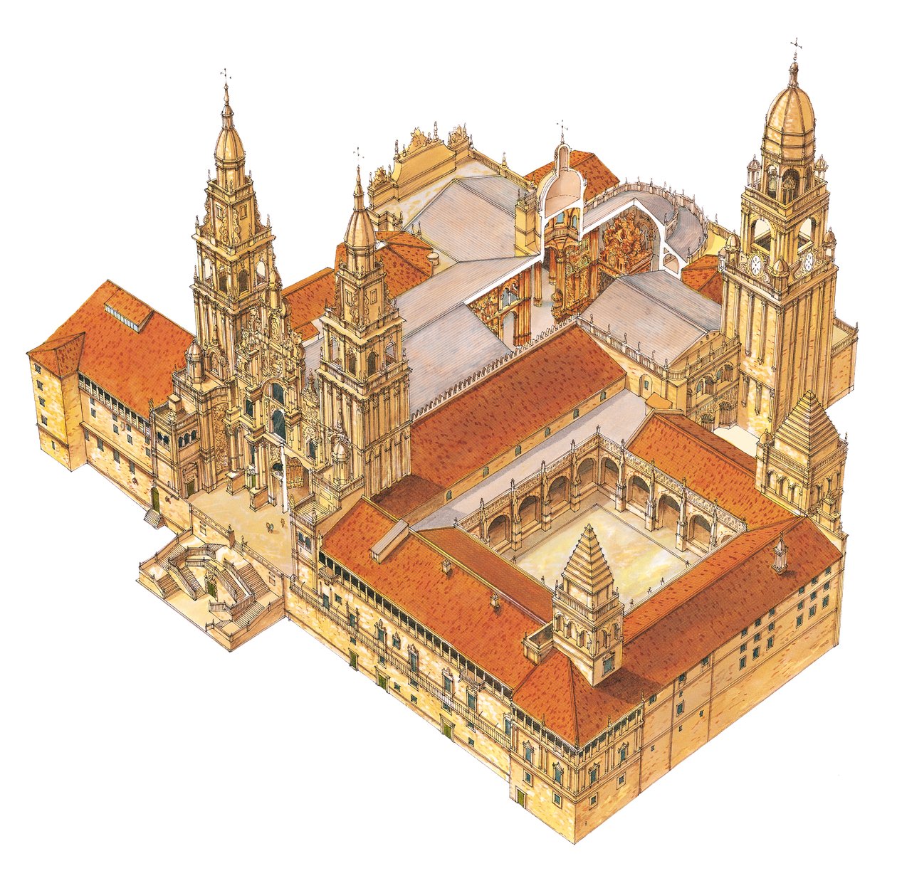 Cattedrale di Santiago de Compostela, Spagna da Fernando Aznar Cenamor