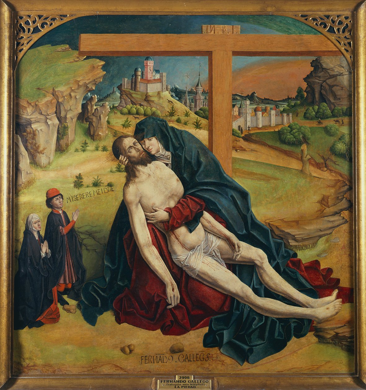 Pietà con due donatori da Fernando Gallego