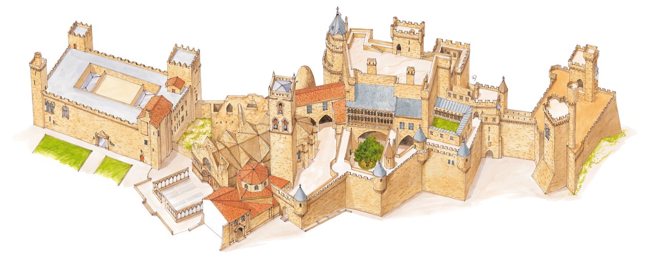 Castello di Olite. Navarra, Spagna da Fernando Aznar Cenamor