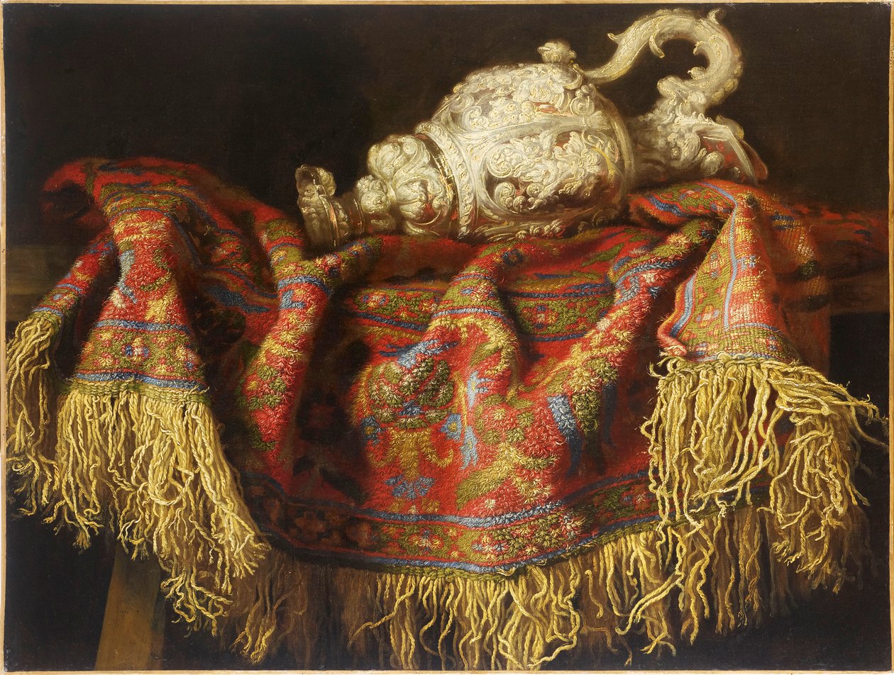 Natura morta con tappeto, c. 1640 da Fieravino