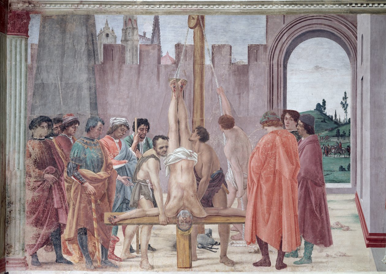 La crocifissione di San Pietro, c.1484-85 (post restauro) da Filippino Lippi