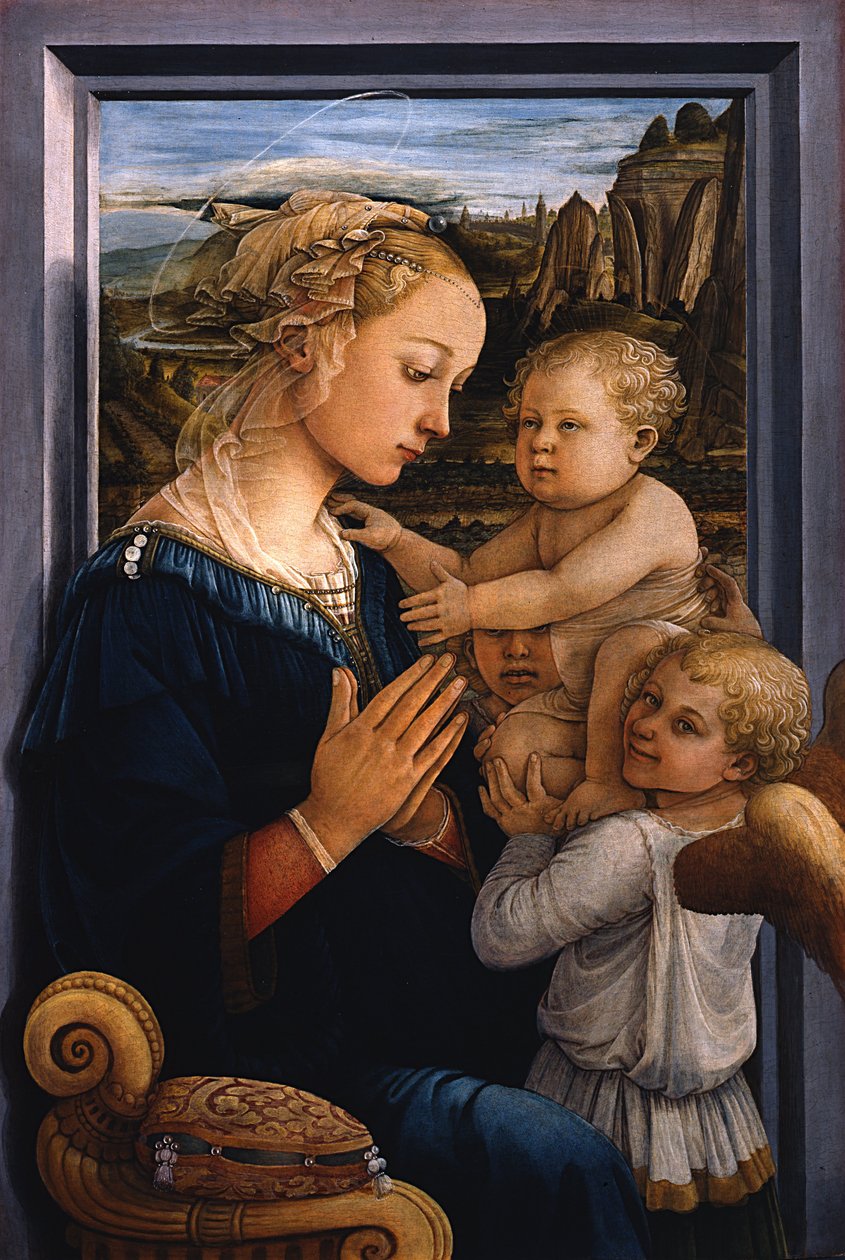 Madonna col Bambino e due angeli da Fra Filippo Lippi