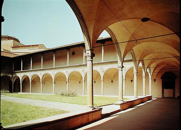 Veduta dei chiostri, 1429-46 da Filippo Brunelleschi