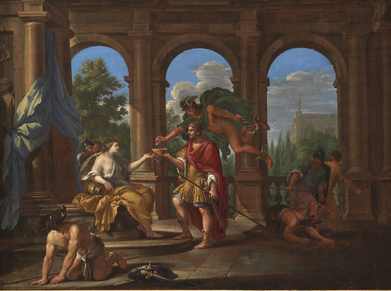 Circe e Ulisse da Filippo Lauri