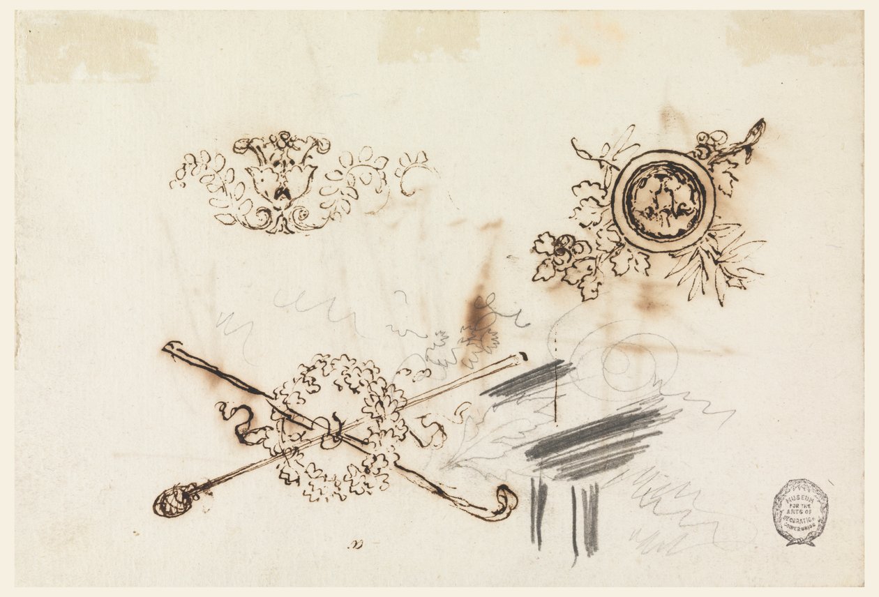 Studi di alberi e ornamenti da Filippo Marchionni