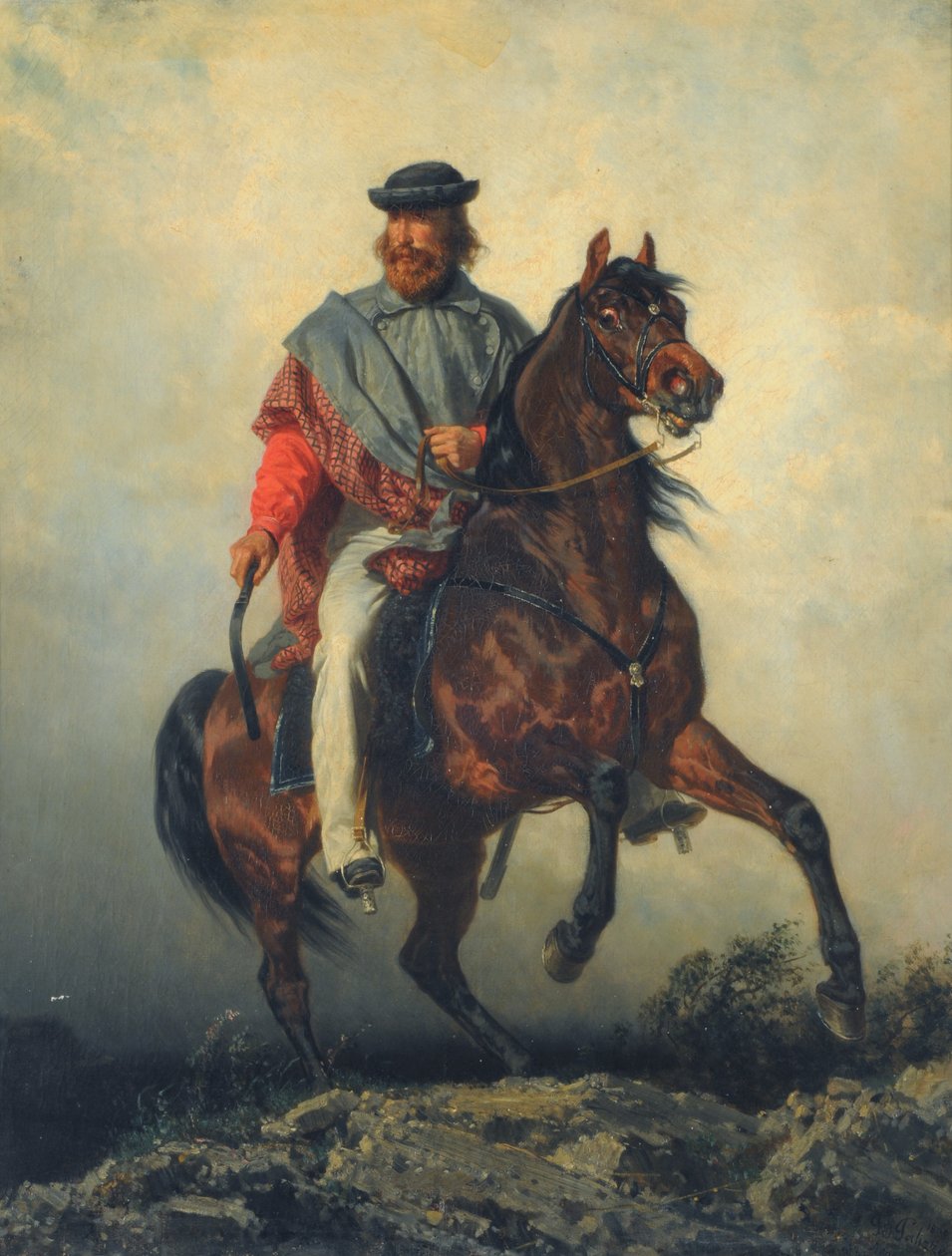 Garibaldi a cavallo da Filippo Palizzi
