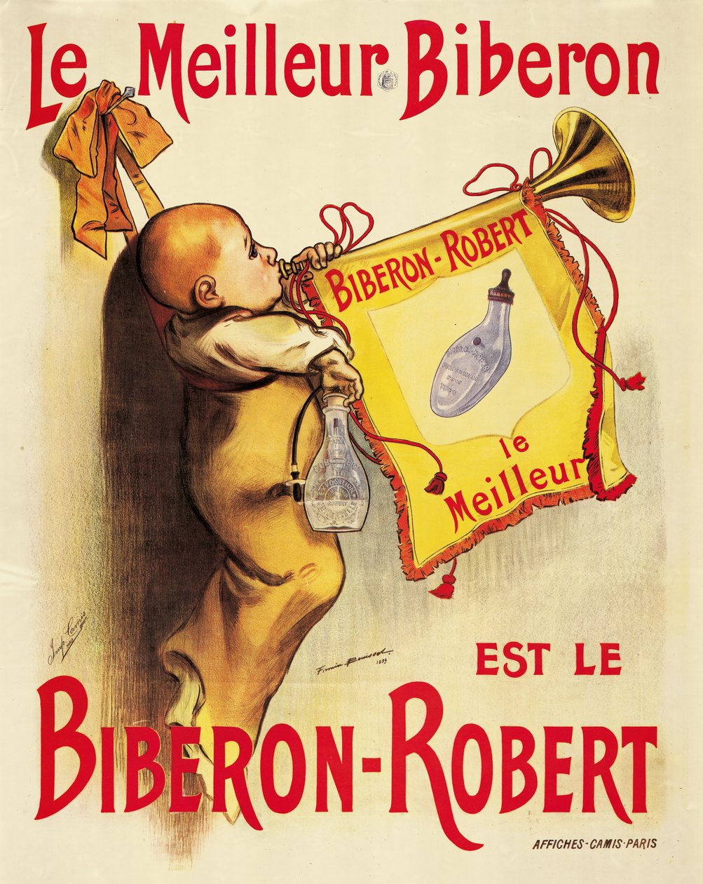 Poster pubblicitario per biberon 