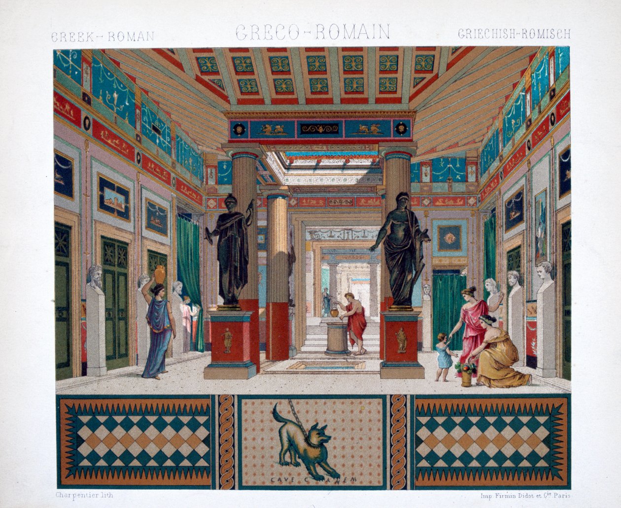 Tempio greco-romano, c1800-1835 da Firmin Didot