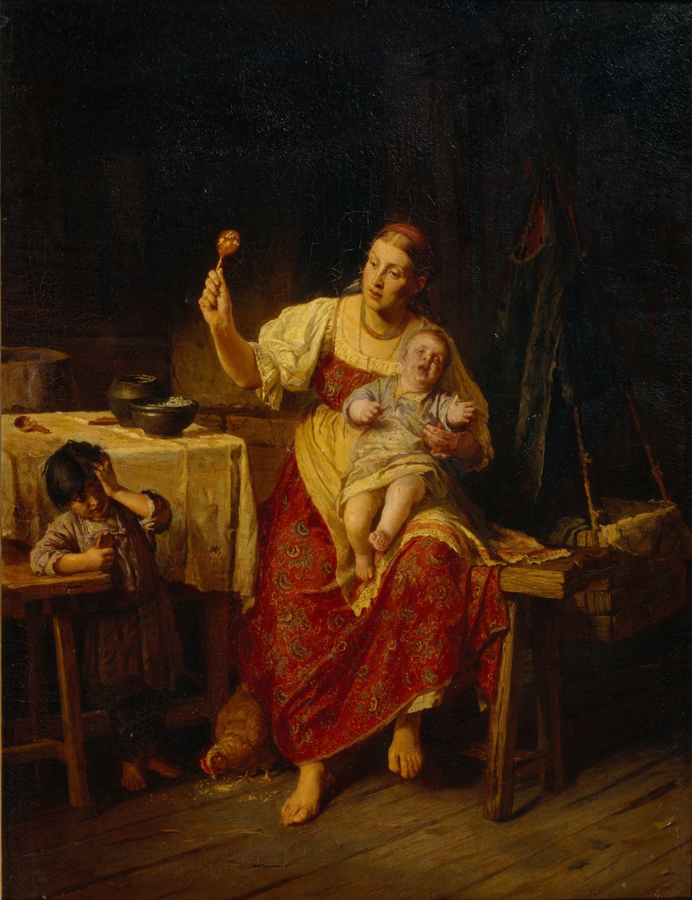 La matrigna, 1874 da Firs Sergeevich Zhuravlev