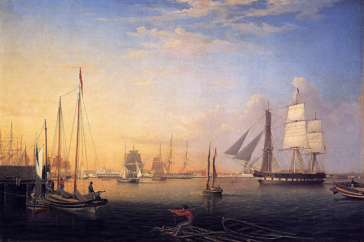 Porto di Baltimora, 1850 da Fitz Henry Lane