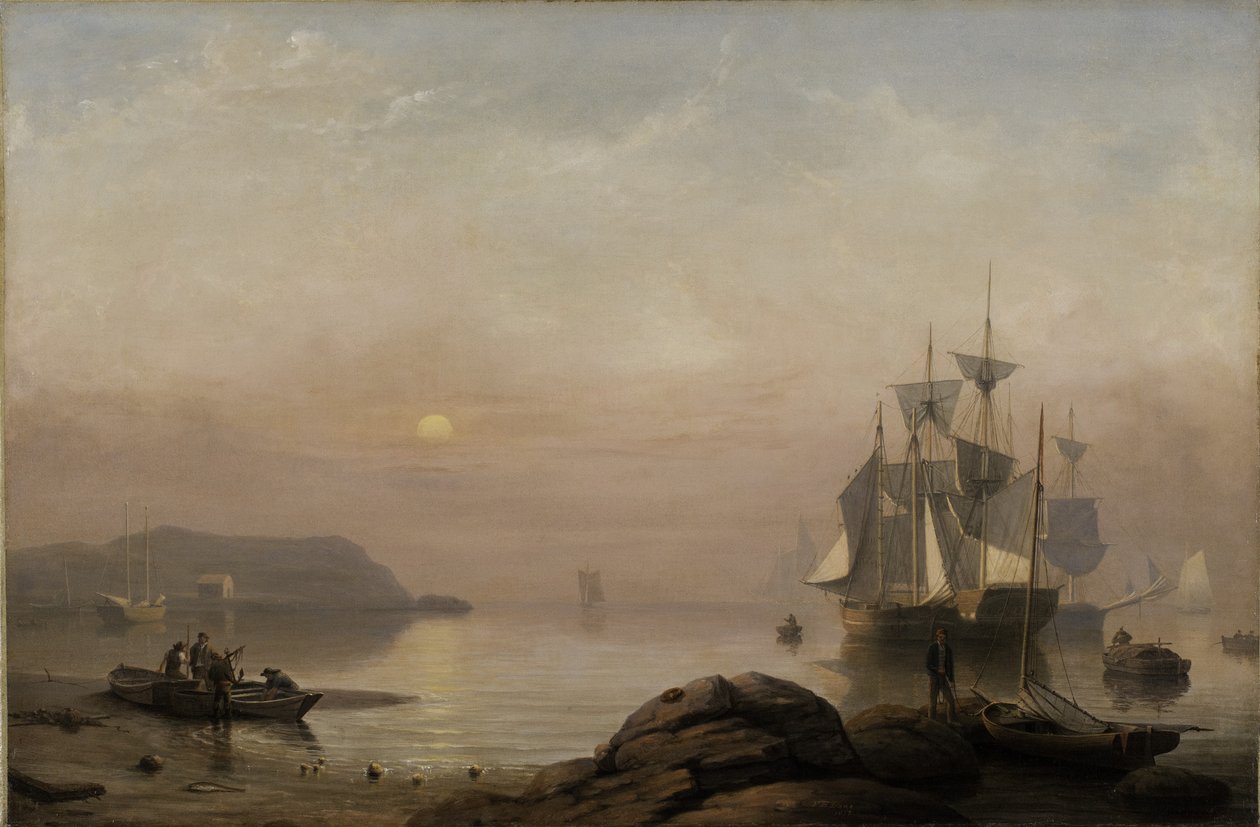 Alba nella nebbia, 1852 da Fitz Henry Lane