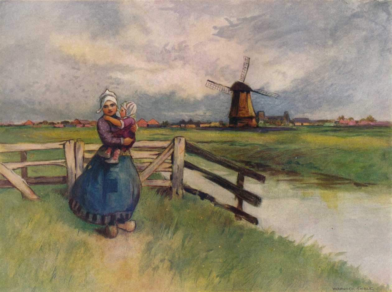 Veduta in Olanda, 1907 da Flame Engraving Co