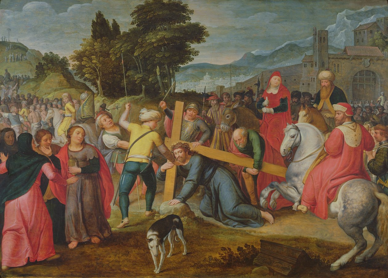Portare la croce da Flemish School