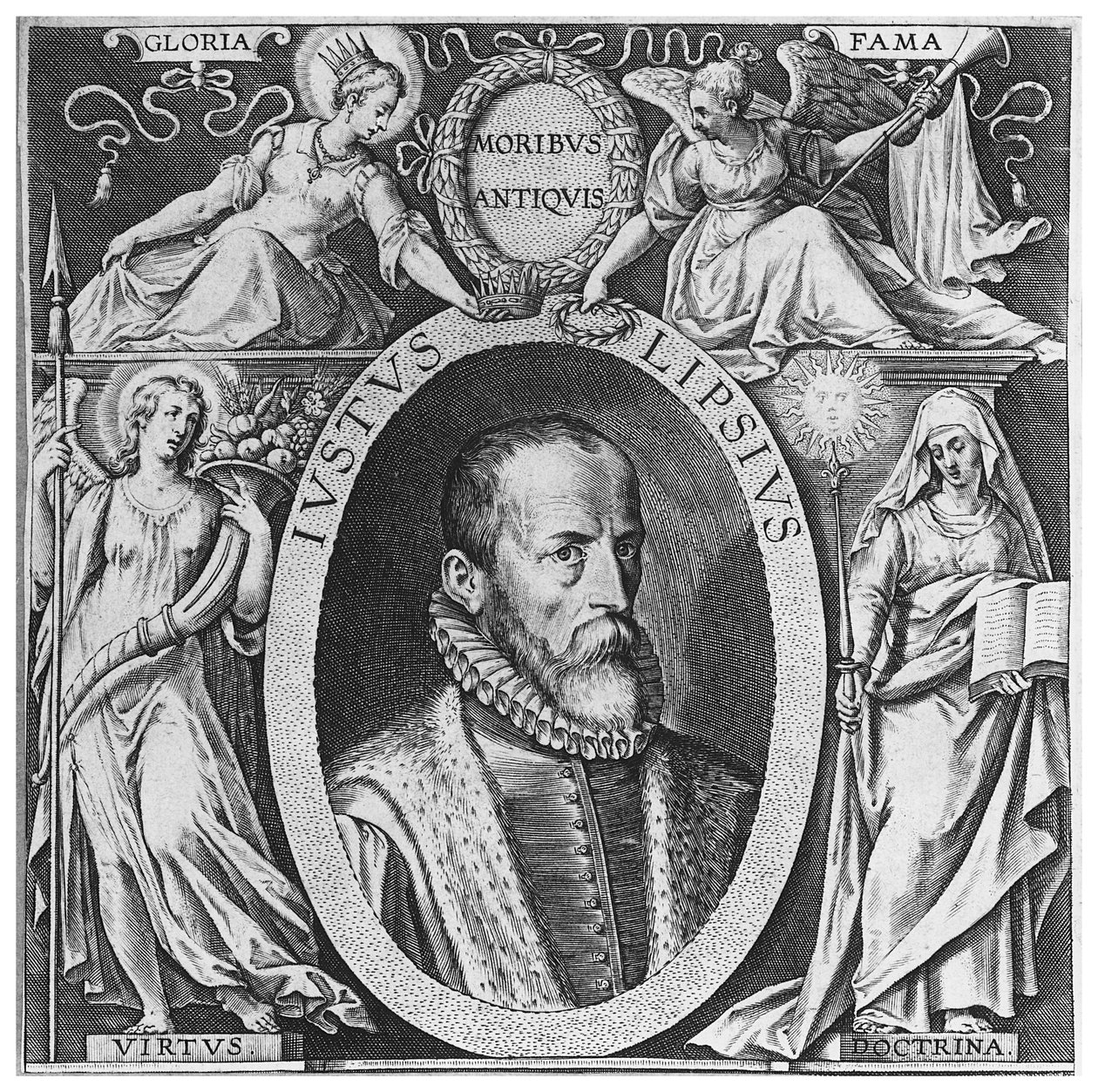 Justus Lipsius - Incisione da Flemish School