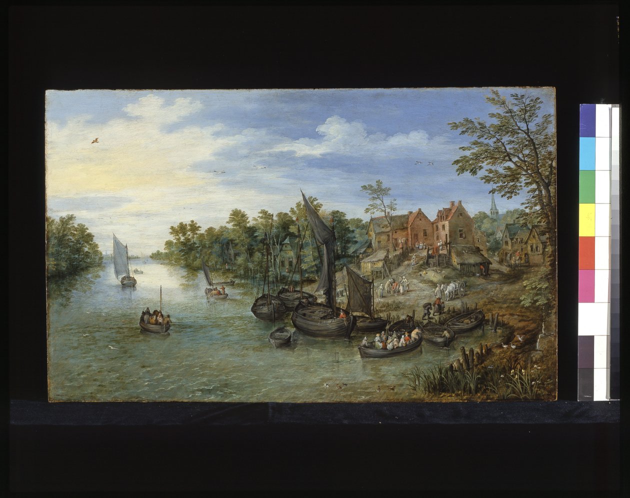 Paesaggio fluviale da Flemish School