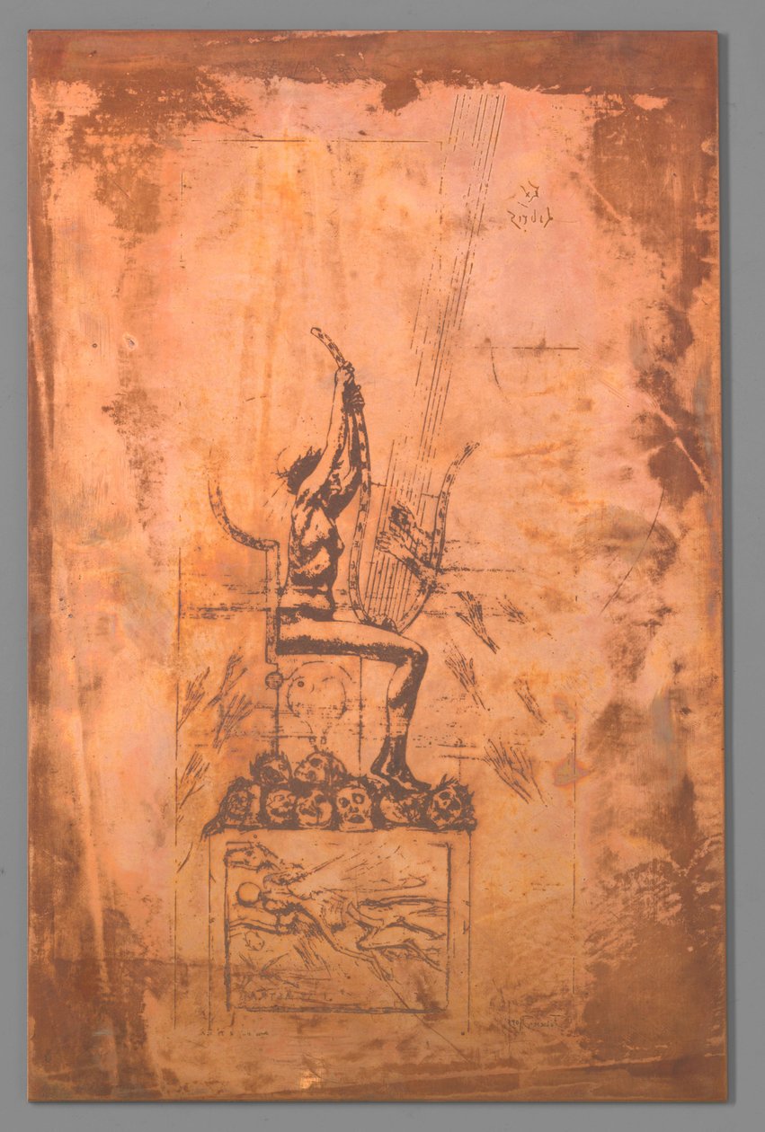 La lira da Félicien Rops (signed by artist)