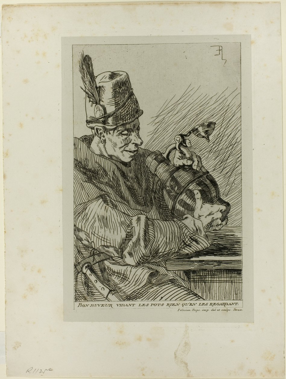 Il bevitore da Félicien Rops