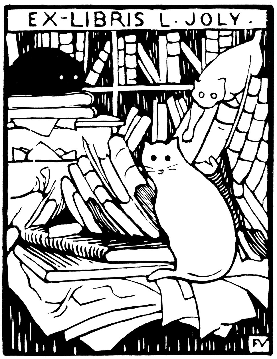 Ex-libris L. Joly da Félix Valloton