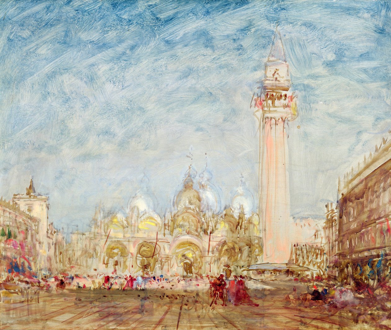 Piazza San Marco a Venezia da Félix Ziem