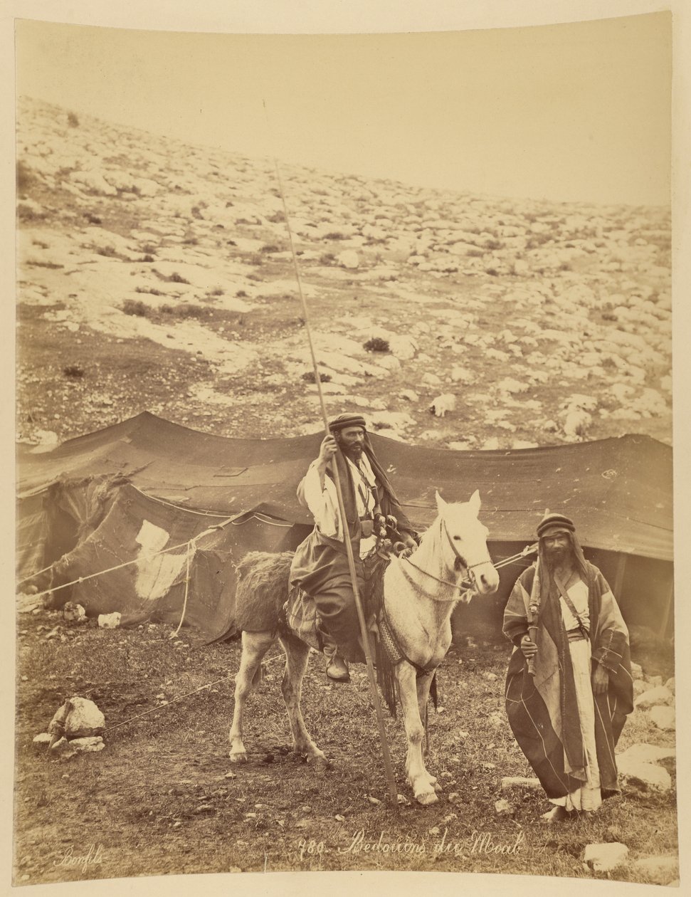 Beduini di Moab da Félix Bonfils