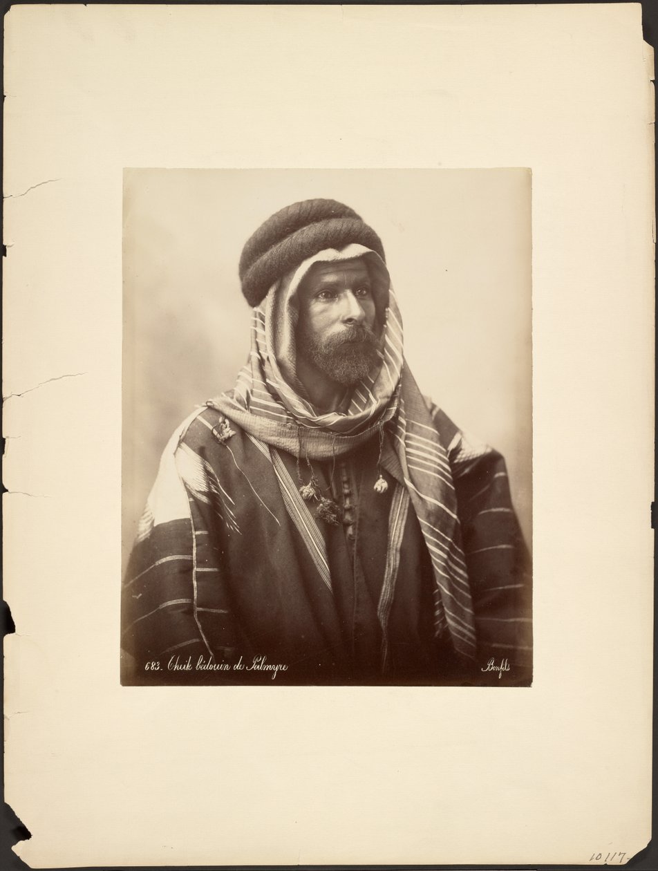 Sceicco beduino di Palmira da Félix Bonfils