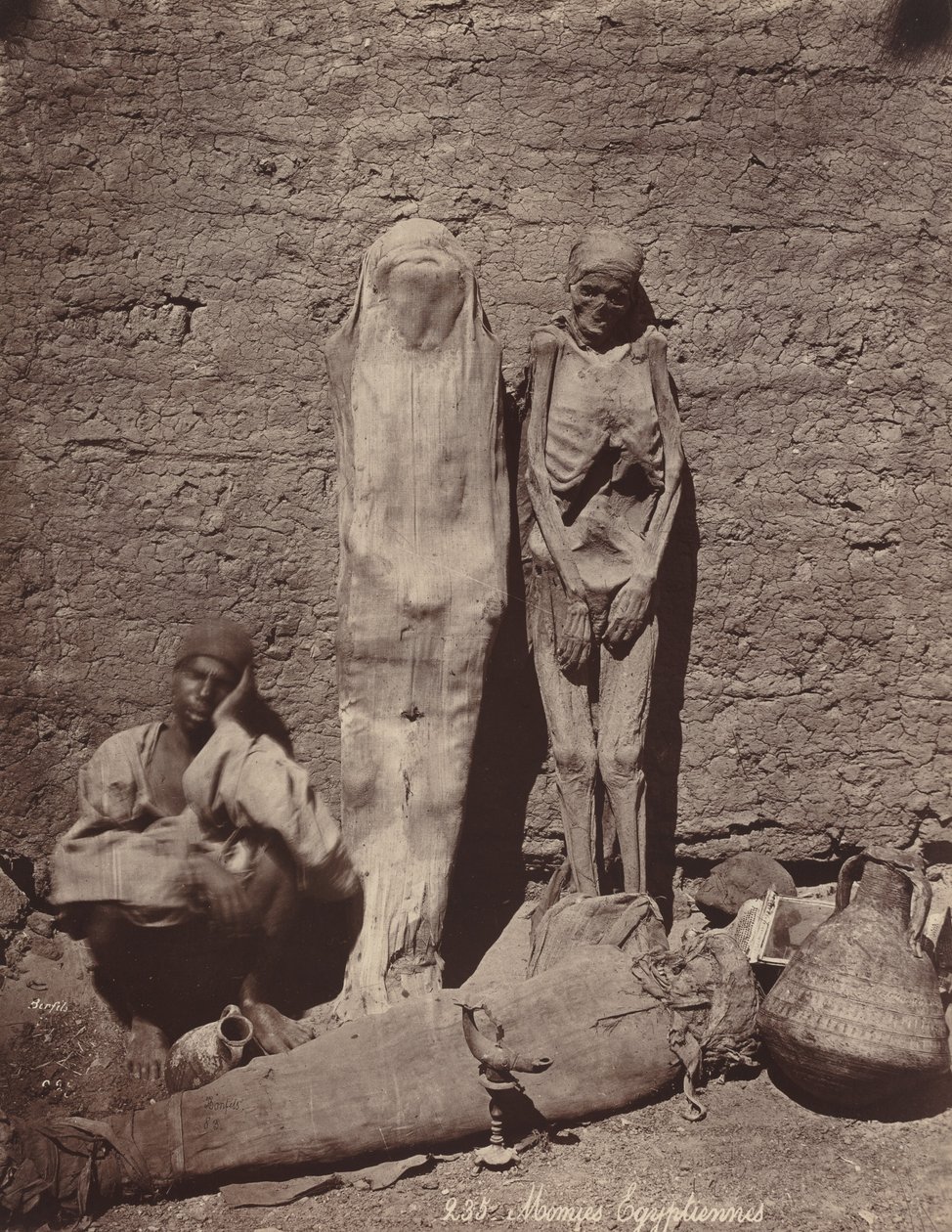 Mummie egiziane da Félix Bonfils